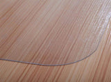 PVC Dull Polish Chairmat Protection Floor Mat 90x120x0.15cm Rectangular 75505734