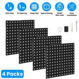 ZNTS Metal Pegboard Panels for Wall Garage Utility Tools Pegboard Storage System for Workbench, Shop, 01728836