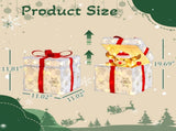 12in Motorized Pop-up Gift Box with Reindeer, Outdoor Christmas Decorations with Motor & 60 LED 79548883