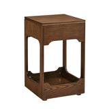 Mid Century Modern Lift Top Side Table, Small Rising End Table Couch Table with Storage Shelf, 93908854