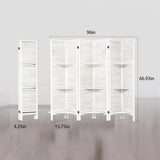 ZNTS Room Divider with Shelves, 6 Panel Room Dividers and Folding Privacy Screens, Partition Room Divider 54497191