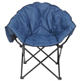 ZNTS Camping Chair Blue Alloy Steel 60160598