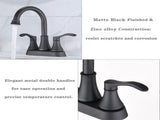 2-handle Lavatory Faucet Bathroom Sink Faucet DS-02-CD-011-541-MB