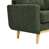 67.7" Wide Mid-Century Modern Upholstered Tufted Loveseat Sofa With Wooden Legs B343P339291