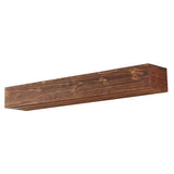 72" Rustic Wood Fireplace Mantel,Wall-Mounted & Floating Shelf for Home Decor W1390138525