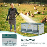 3 Room Metal Chicken Nesting Boxes 3 Compartment Egg Coop 20849830