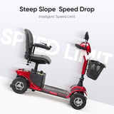 ZNTS 4 Wheel Mobility Scooters, Upgrade Electric Power Mobile Scooter for Seniors Adult with Lights 92516024