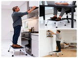 Foldable stool, anti-slip platform and rubber feet, 330-pound capacity sturdy metal foldable stool 47215820