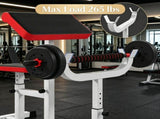 Heavy-Duty Red Vertical Leg Press Machine with Adjustable Leg, Back & Head Positions, 1" Standard 71365973