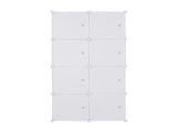 8 Cube Organizer Stackable Plastic Cube Storage Shelves Design Multifunctional Modular Closet 74329266