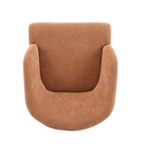 Modern Accent Chair with Round Back & Wooden Legs - Mid-Century Inspired Lounge Chair for Living N767P266888P