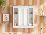 36'' x 28'' Medicine Cabinet, Wall Mounted Bathroom Storage Cabinet, with 1 Adjustable Shelf, N710P358584K