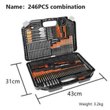 246 pcs inch drill sets Fried Dough Twists drill woodworking drill cement drill bit bit tapper set 53369346