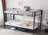 Twin Over Twin Bunk Bed with Trundle, Triple Bunk Beds for Kids Teens Adults, 27101781
