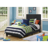 Black Twin Panel Bed B062P155553