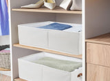 Pack of 3 Large Capacity Storage Bins Closet Organizer System, Sturdy Foldable Storage Boxes for 03075304