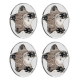 ZNTS 4 Pcs Chrome Wheel Center Hub Caps for 97-00 Ford F150 Expedition Alloy Rim ONLY 17098555