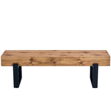 ZNTS 59" Dining Bench, Farmhouse Indoor Kitchen Table, Bed Bench, Industrial Shoe Bench, Entryway WF320038AAE