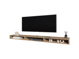 Ash Wood TV Stand with Open Storage B062P290282