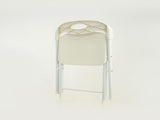 4-Pack White Stainless Steel Folding Chairs - Heavy-Duty 800lb Capacity, Stackable & Waterproof W2071P368564