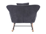Teddy Upholstered Nursery Rocking Chair for Living Room Bedroom 02584169