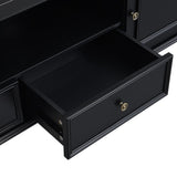 U-Can 70.9'' Modern TV Stand for TVs up to 80 Inches, Entertainment Center with Open Compartment, TV N724P286415B