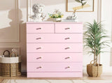 Modern Simple 6-Drawer Dresser Pink 28507163