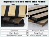 2 Pack Acoustic Solid Wood Wall Panels, 94.49" x 12.6" Soundproof Wall Panels, Wood Slat Wall Panels T3210P487479