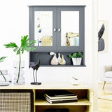 Gray bathroom cabinet with mirror 41387584