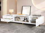 70 inch TV Stand for TVs up to 80 Inch, Minimalist TV Console Table with Drawers, Media N710P339470W