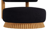 Modern 27.5" W Farmhouse Armless Chair Set of 2, Wooden Base Featuring Thatched Roof Rod Design, 22824602