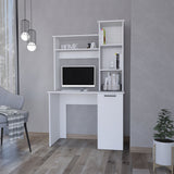 Rumford Computer Desk with Hutch and 3-Tier Storage Shelves B128P148802