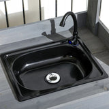 Gray Potting Bench Table, Outdoor Garden Table with Removable Sink and Faucet 06385002