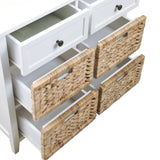 White 6-Drawer Console Cabinet B062P209185