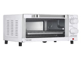 4 Slice Countertop Toaster Oven with 3 Settings, Includes Baking Rack and Pan, Arctic White, New 97746124
