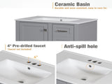 30" Bathroom Vanity , Modern Bathroom Cabinet with Sink Combo Set, Bathroom Storage Cabinet with a WF321698AAE