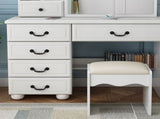 Fashion Vanity Desk with Mirror and Lights for Makeup, Vanity Mirror with Lights and Table Set with 27479800