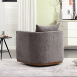 ZNTS COOLMORE Swivel Chair, Comfy Round Accent Sofa Chair for Living Room, 360 Degree Swivel W395P198273