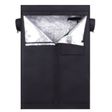 ZNTS LY-120*60*180 Home Use Dismountable Hydroponic Plant Grow Tent with Window Black 30595919