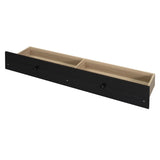 Full Size Murphy Bed with USB Port and a Large Drawer, Espresso N708P205903P