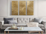 Hand Painted Triptych 3-piece Dimensional Resin Wall Art Set B03599364