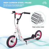 Youth Scooter Kick Scooter for Kids 6 with Adjustable Handlebar, 12 Inch Inflatable Wheels ,Widened W1019P153935