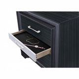 2 Drawers and 1 Jewelry Drawer Nightstand, Black B016P253286