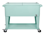 91*84.5*38.5cm Rectangular Plastic Box Frozen Insulation Cart Mint Green 78836662
