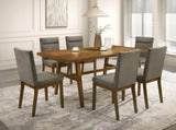 2pc Plush Tailored Side Chairs Upholstered Refined Neutral Gray Fabric Stylish Channel Tufted B011P588625