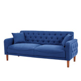 ZNTS 77.95 "Sponge Cushioned Sofa - Blue 14613599