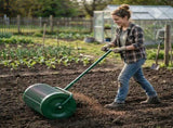 Compost Spreader with Adjustable Handle, 24" Wide, Lawn and Garden Peat Moss Roller with Side 52976779