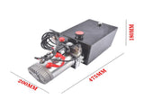 8 Quart Double Acting Hydraulic Power Unit Dump Trailer Hydraulic Pump 12V DC 3200 PSI SAE 6 87233707