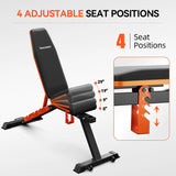 DAV Adjustable Preacher Curl Weight Bench With Leg ExtensionSupport for self-pickup face sheet, 11073184