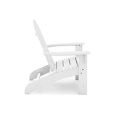 White Adirondack Chair Premium HDPE Poly Lumber for Pool, Patio, and Garden Elegance B195P198777